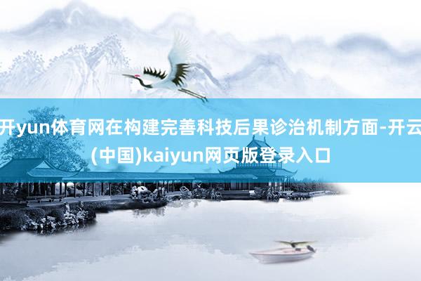 开yun体育网在构建完善科技后果诊治机制方面-开云(中国)kaiyun网页版登录入口